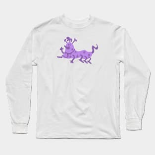 Purple caterpillar Long Sleeve T-Shirt
